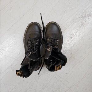 Size 7 Dr. Martens Black Lace Up Boots